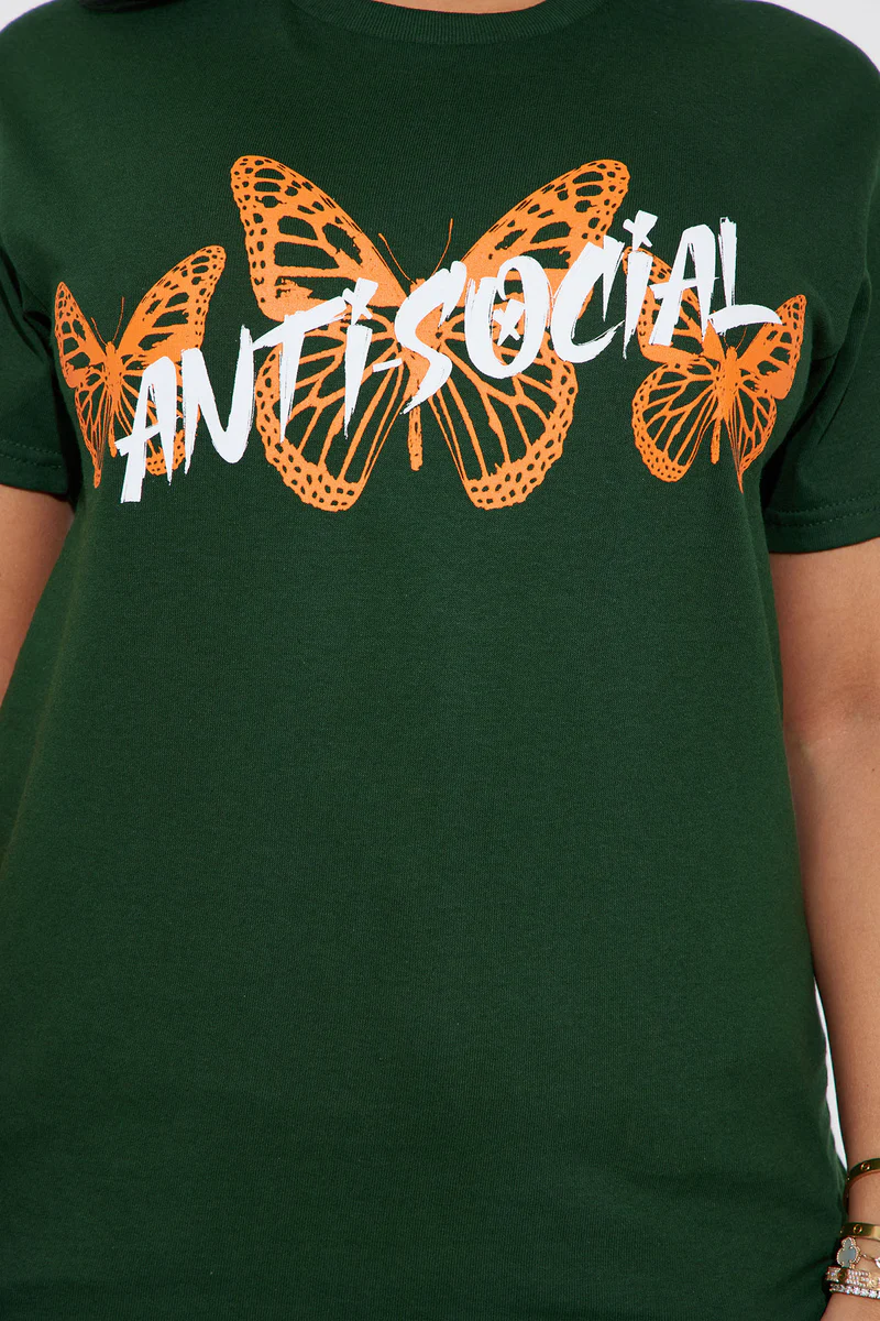 Anti Social Energy Graphic Tee