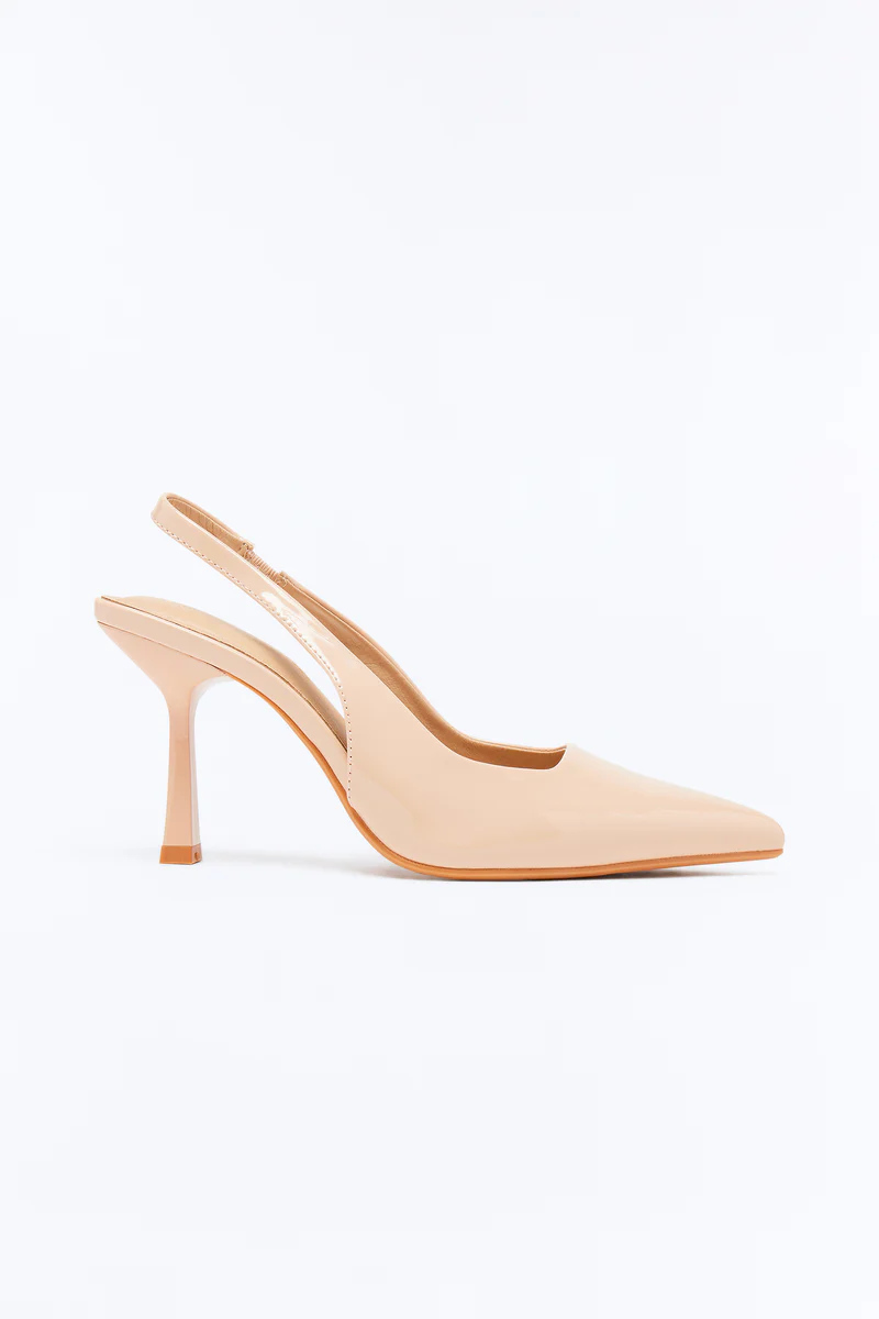 Bari Patent Slingback Pumps