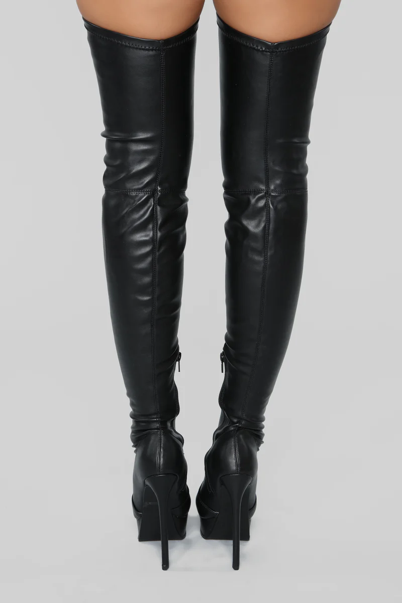 Envious Much Faux Leather Heeled Boot