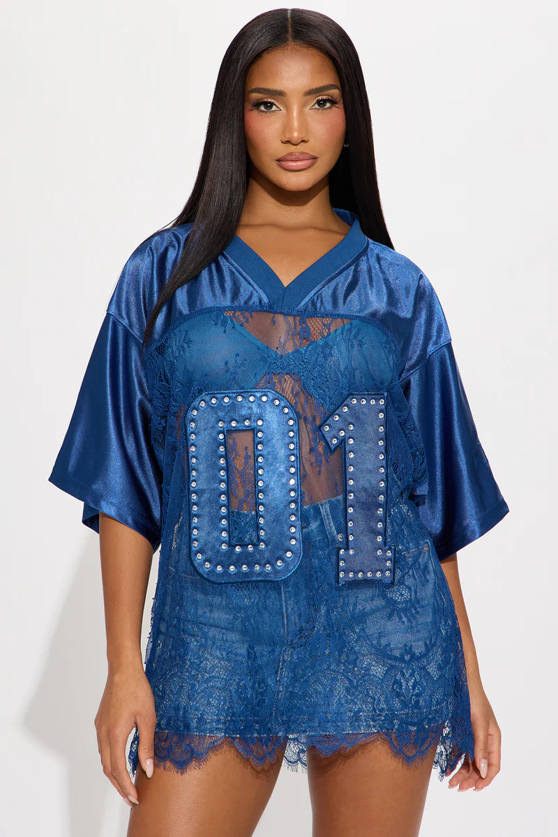 Best of The Best Lace Jersey Top