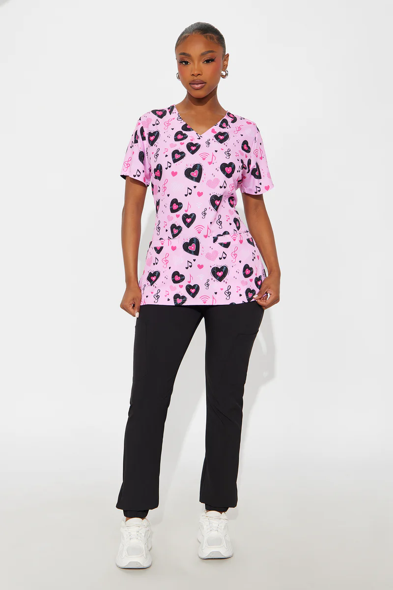 For The Love Of Music Scrub Top