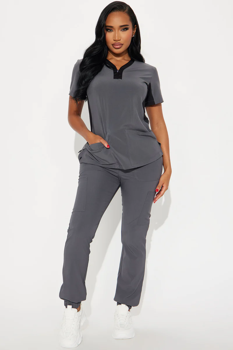 Ready To Help 2 Tone Uniform Scrub Jogger Set