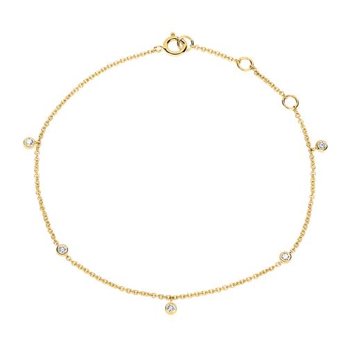 Brilladia Ladies bracelet in 14ct gold with diamonds BDB0015