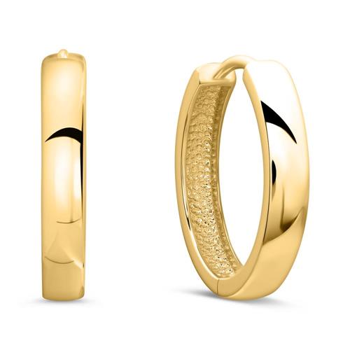 Unique Ladies creoles in 9K gold