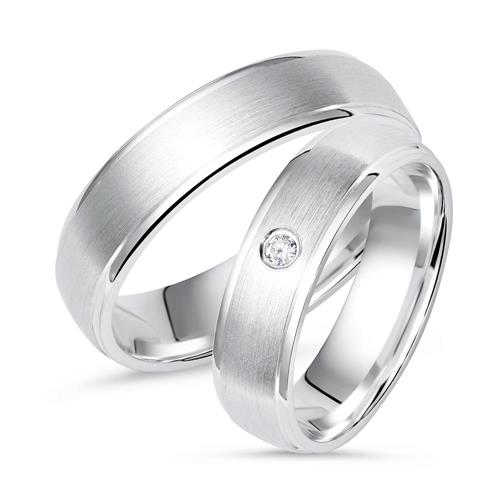 Unique Wedding Rings Silver Wedding rings sterling engraving zirconia