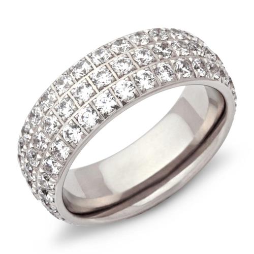 Unique Wedding Rings Stainless Steel wedding rings zirconia