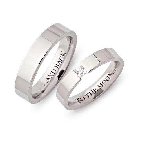 Unique Wedding Rings Stainless Steel wedding rings 5mm