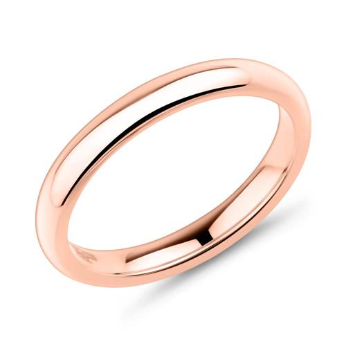 Unique Rosegold-Plated Wedding Rings stainless steel stone trimming