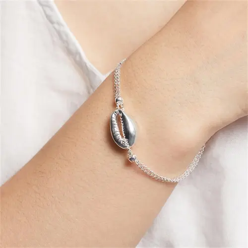 Unique Ladies sterling silver bracelet shell