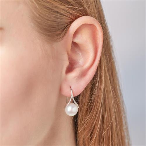 Unique Earrings Silver Freshwater Pearl
