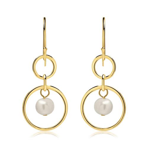 Unique 925 Silver Earrings with Freshwater Pearls