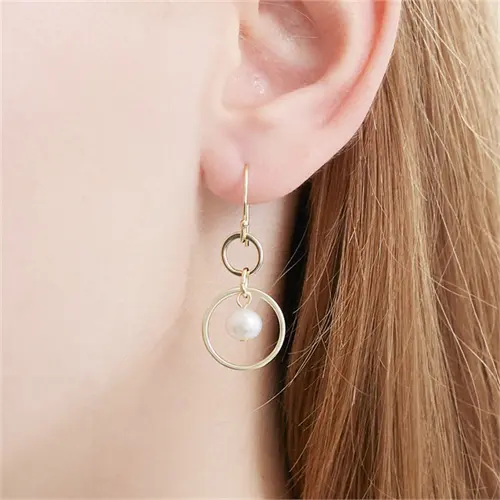 Unique 925 Silver Earrings with Freshwater Pearls