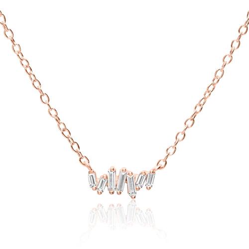 Ladies necklace with zirconia SN0553-G