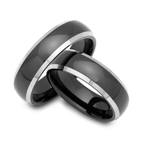 Unique High Quality tungsten wedding rings black