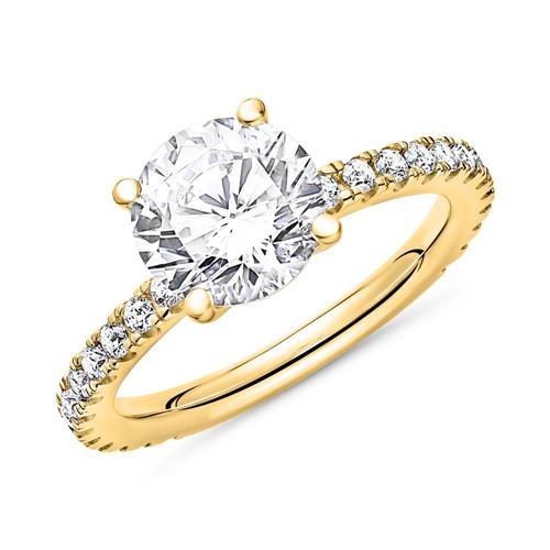 Unique Engagement Ring 925 silver zirconia