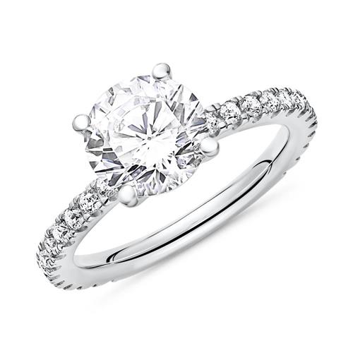 Unique Engagement Ring 925 silver zirconia