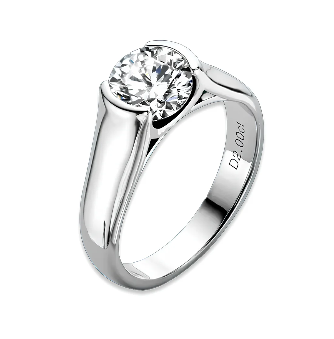 Loratta Moonlight Moissanite Solitaire Ring