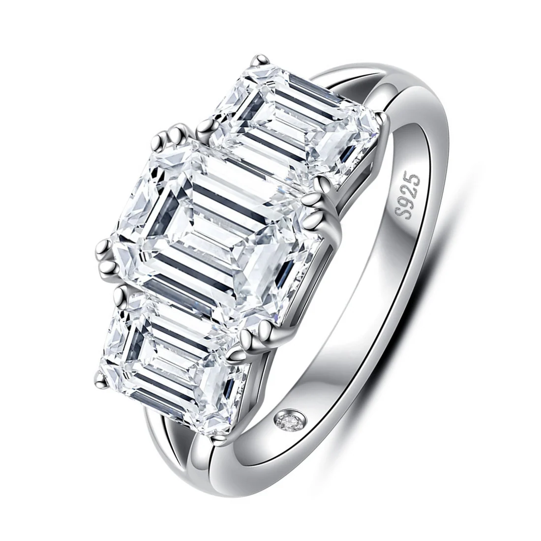 Loratta Trinity Moissanite Ring